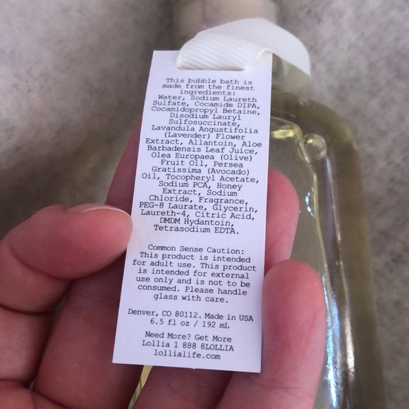 Lollia by Margot elena Breathe peony &white lily 6.5oz tranquil… bubbling bath - Picture 5 of 5